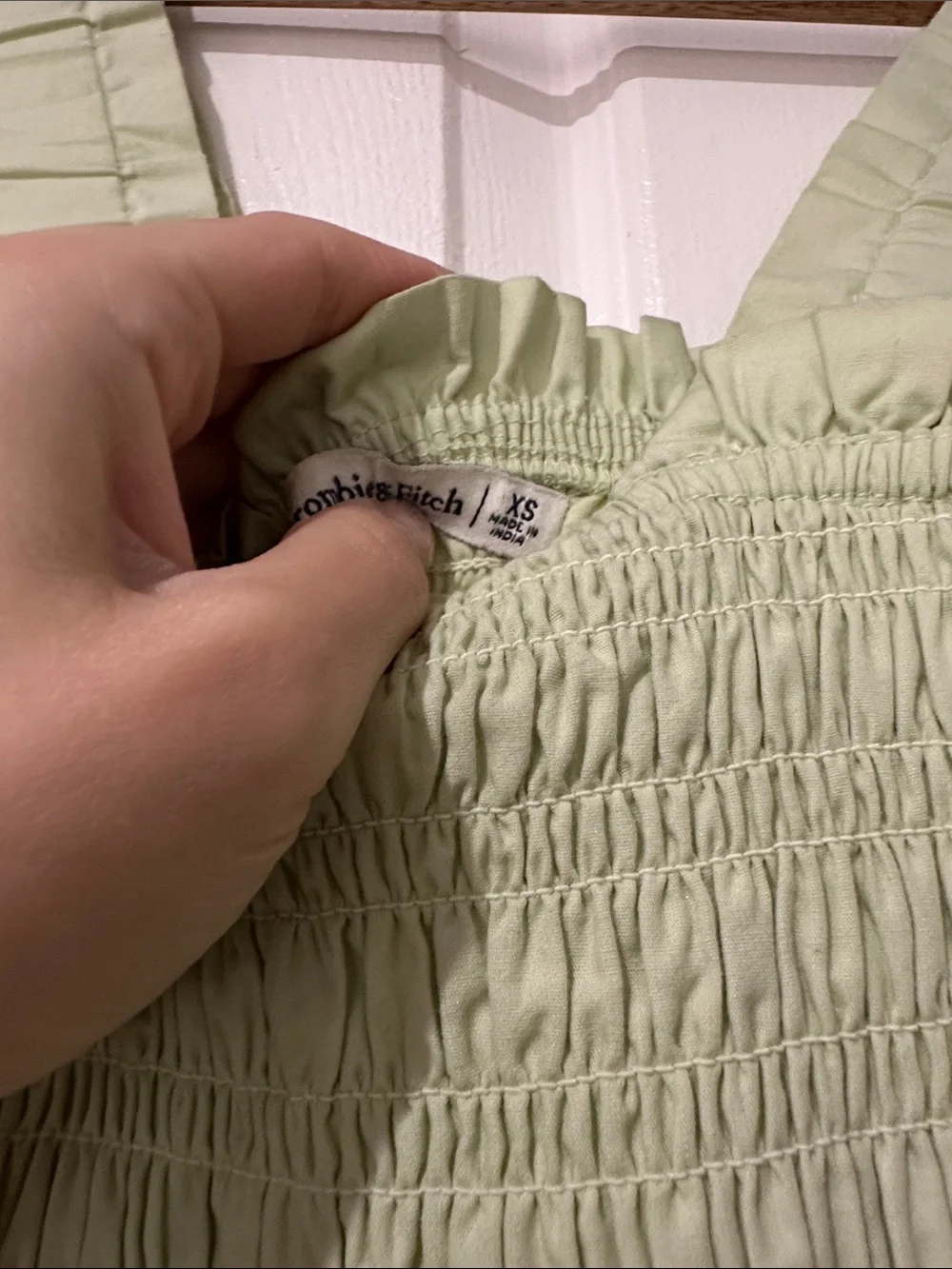 Abercrombie & Fitch Light Green Maxi Dress